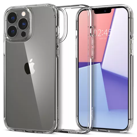 Spigen Ultra Hybrid PU und TPU Air Cushion H&uuml;lle Kompatibel mit iPhone 13 Pro Max - transparent