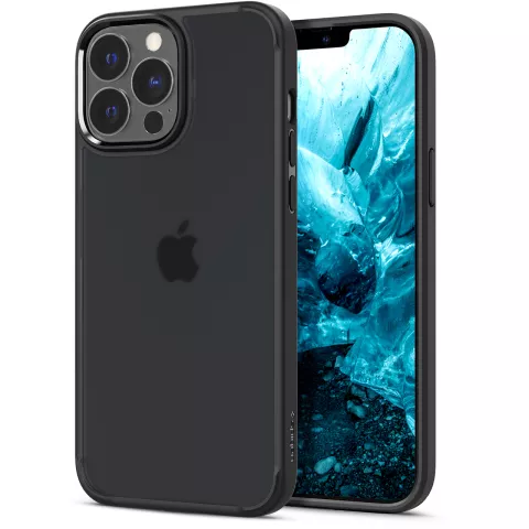 Spigen Ultra Hybrid PU und TPU Air Cushion H&uuml;lle Kompatibel mit iPhone 13 Pro - Schwarz
