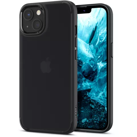 Spigen Ultra Hybrid PU- und TPU-Air Cushion H&uuml;lle f&uuml;r iPhone 13 - Schwarz