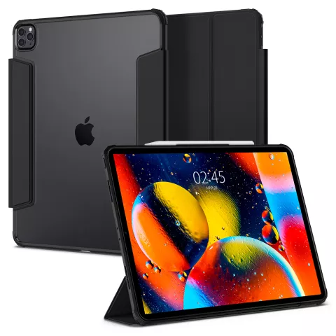 Spigen Ultra Hybrid Pro Kunstlederh&uuml;lle Kompatibel mit iPad Pro 12.9 (2021 2022) - Schwarz