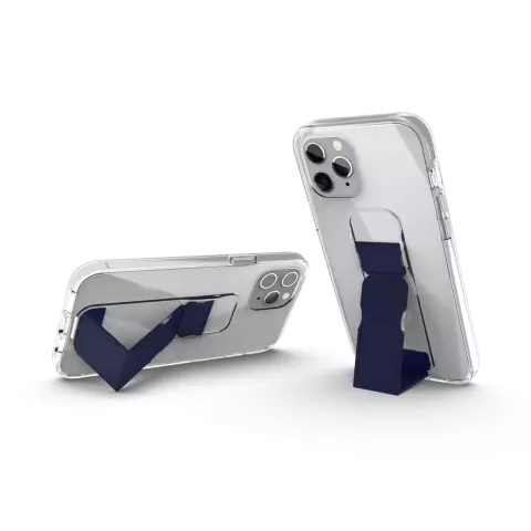 CLCKR Gripcase Clear PU und TPU H&uuml;lle f&uuml;r iPhone 12 Pro Max - blau