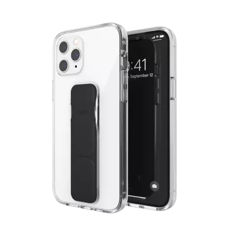 CLCKR Gripcase Clear PU und TPU H&uuml;lle f&uuml;r iPhone 12 Pro Max - schwarz