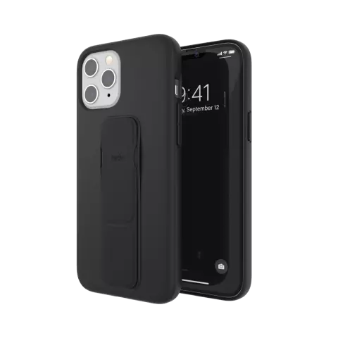 CLCKR Gripcase Minimal PU und TPU H&uuml;lle f&uuml;r iPhone 12 Pro Max - schwarz