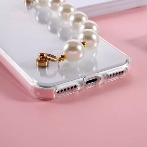 Pearls TPU H&uuml;lle f&uuml;r iPhone 7, 8, SE 2020 und SE 2022 - transparent