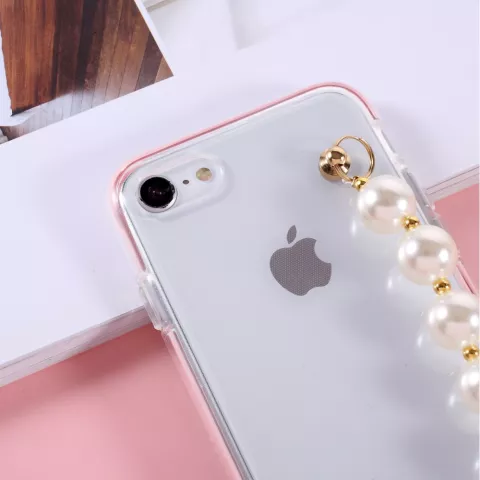 Pearls TPU H&uuml;lle f&uuml;r iPhone 7, 8, SE 2020 und SE 2022 - transparent