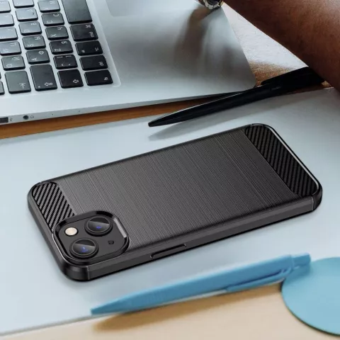 Carbon Armor TPU-H&uuml;lle f&uuml;r iPhone 14 - schwarz