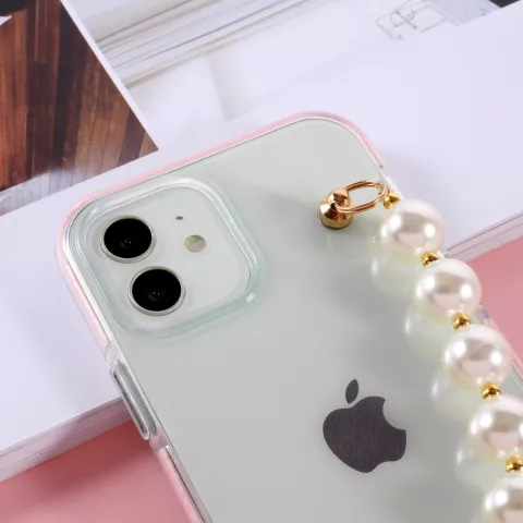 Pearls TPU H&uuml;lle f&uuml;r iPhone 12 und iPhone 12 Pro - transparent