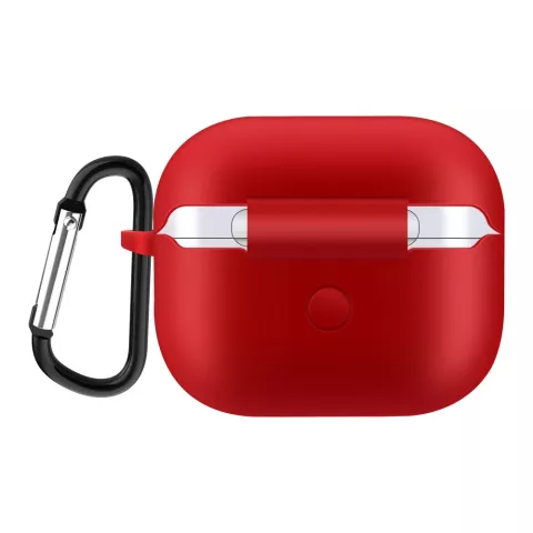 Solid Protection Silikonh&uuml;lle mit Haken f&uuml;r AirPods 3 - rot