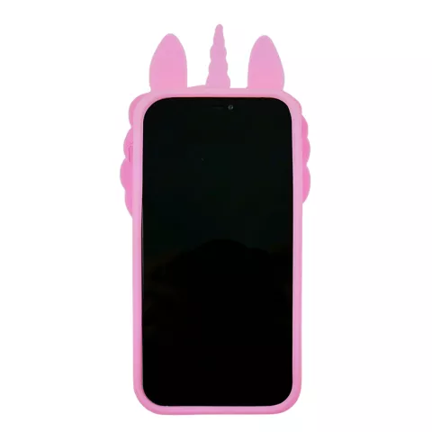 Unicorn Pop Fidget Bubble Einhorn-H&uuml;lle aus Silikon f&uuml;r iPhone 13 - Pink