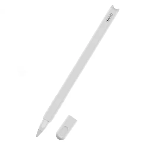 Schutzh&uuml;lle Extra Grip aus Silikon f&uuml;r Apple Pencil 2 - Weiss