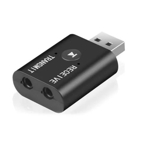 Bluetooth-Sender und -Empf&auml;nger mit USB-A AUX/Buchse 2-in-1-Adapter Sender und Empf&auml;nger