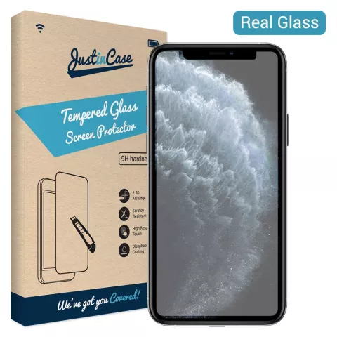 Just in Case Tempered Glass Kompatibel mit iPhone 11 Pro - Schutzglas