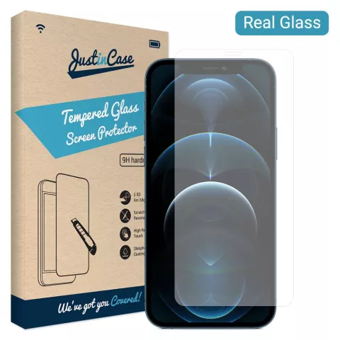 Just in Case Tempered Glass f&uuml;r iPhone 12 Pro Max - geh&auml;rtetes Glas