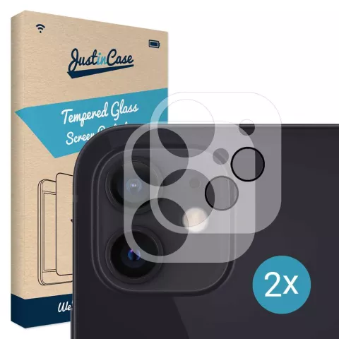 Just in Case Tempered Glass Camera Lens 2 St&uuml;ck f&uuml;r iPhone 12 mini - transparent