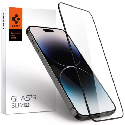 Spigen Full Cover Glass f&uuml;r iPhone 14 Pro Max - geh&auml;rtetes Glas