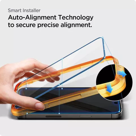 Spigen AlignMaster Full Cover Glass 2er Pack Kompatibel mit iPhone 14 Pro - geh&auml;rtetes Glas