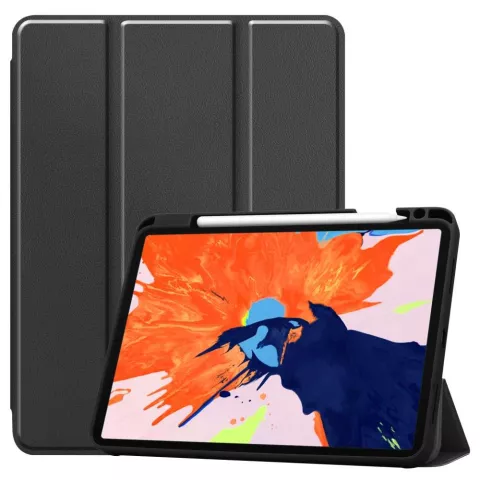 Just in Case Trifold Case With Pen Slot Cover f&uuml;r iPad Pro 12,9 Zoll 2020 - Schwarz