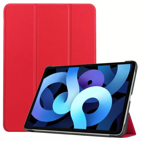 Just in Case Trifold Case Cover f&uuml;r iPad Air 4 2020 &amp; iPad Air 5 2022 - Rot