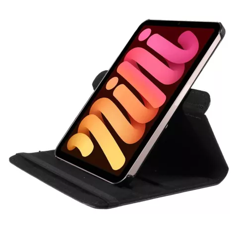 Just in Case Rotating 360 Case Cover Kompatibel mit iPad mini 6 (2021) &amp; iPad mini 7 (2024) - Schwarz