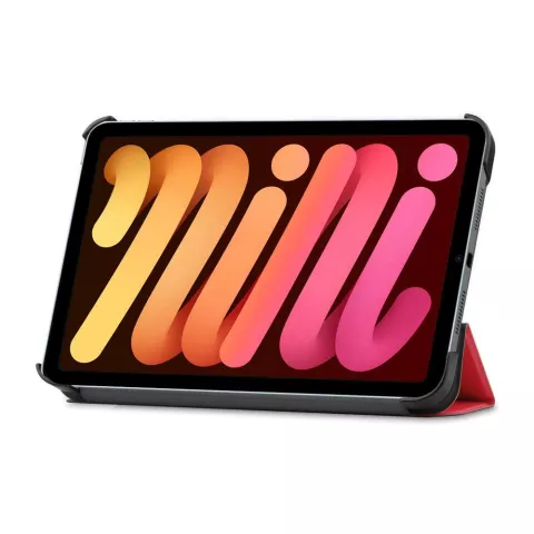 Just in Case Trifold Case Cover Kompatibel mit iPad mini 6 (2021) &amp; iPad mini 7 (2024) - rot