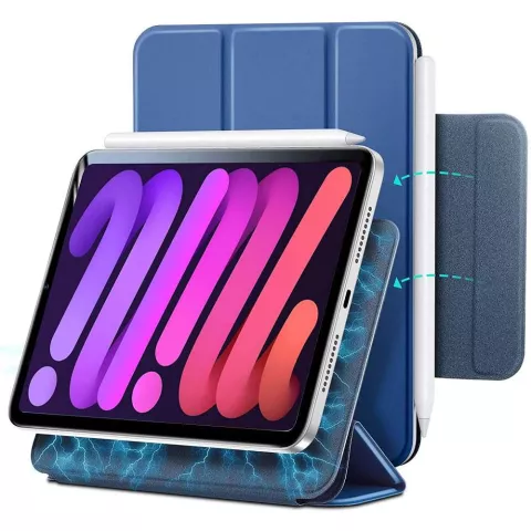 ESR Rebound Magnetic Slim Case Cover f&uuml;r iPad mini 6 - Marineblau