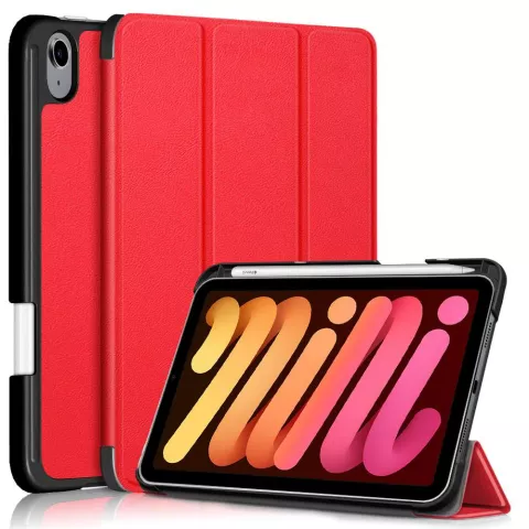 Just in Case Trifold Case With Pen Slot Cover f&uuml;r iPad mini 6 - rot