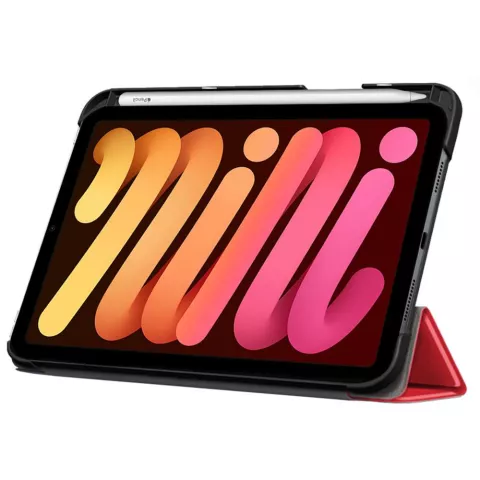Just in Case Trifold Case With Pen Slot Cover f&uuml;r iPad mini 6 - rot