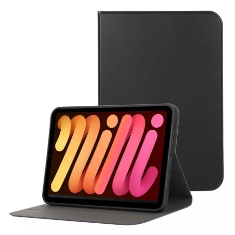 Just in Case Buchh&uuml;lle aus PU-Leder f&uuml;r iPad mini 6 - schwarz