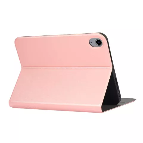 Just in Case PU-Leder-Buchh&uuml;lle, Kompatibel mit iPad mini 6 (2021) und iPad mini 7 (2024) - Pink