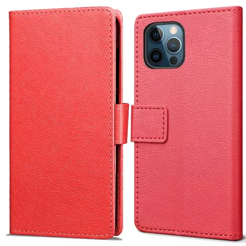 Just in Case Wallet Case Kompatibel mit iPhone 12 Pro Max - rot