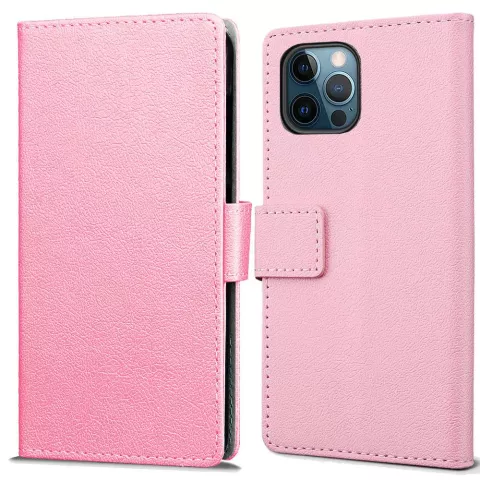 Just in Case Wallet Case Kompatibel mit iPhone 12 Pro Max - Pink