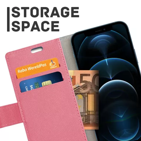 Just in Case Wallet Case Kompatibel mit iPhone 12 Pro Max - Pink