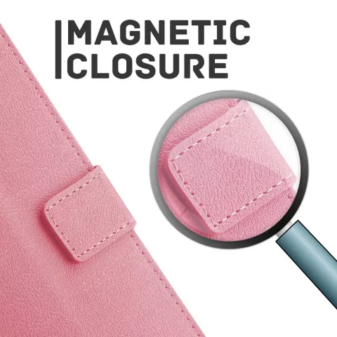 Just in Case Wallet Case Kompatibel mit iPhone 12 Pro Max - Pink