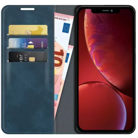 Just in Case Wallet Case Magnetische H&uuml;lle Kompatibel mit iPhone 13 - Blau