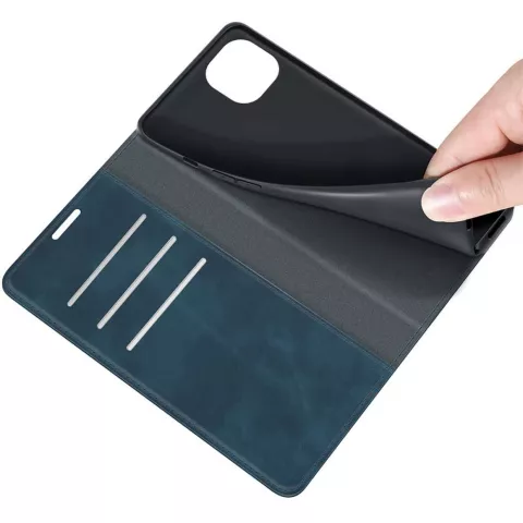 Just in Case Wallet Case Magnetische H&uuml;lle f&uuml;r iPhone 13 - blau