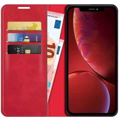 Just in Case Wallet Case Magnetische H&uuml;lle Kompatibel mit iPhone 13 - Rot