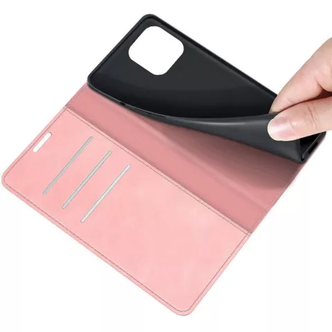 Just in Case Wallet Case Magnetische H&uuml;lle f&uuml;r iPhone 13 Pro Max - pink