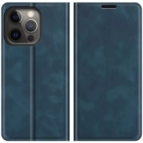 Just in Case Wallet Case Magnetische H&uuml;lle Kompatibel mit iPhone 13 Pro Max - Blau
