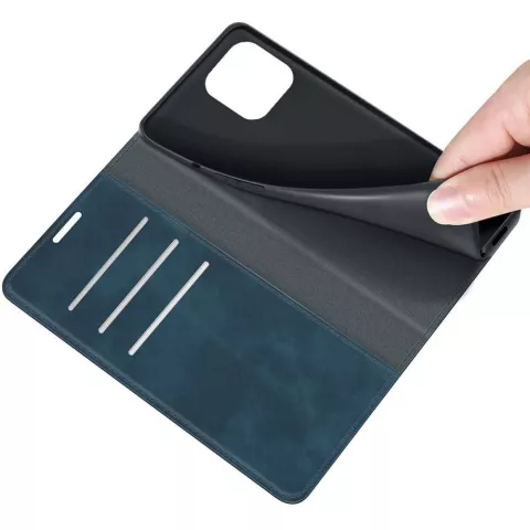 Just in Case Wallet Case Magnetische H&uuml;lle Kompatibel mit iPhone 13 Pro Max - Blau