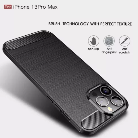 Just in Case Rugged TPU Case f&uuml;r iPhone 13 Pro Max - schwarz