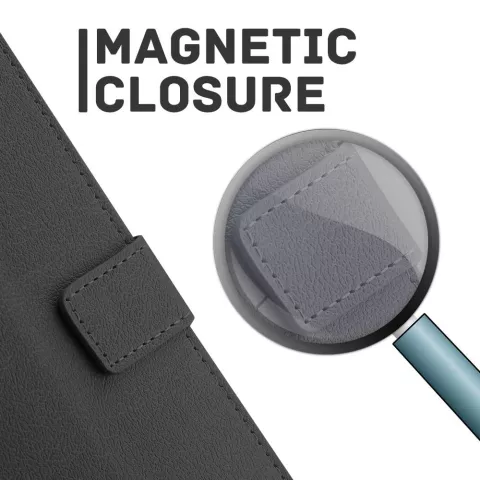 Just in Case Wallet Case Kompatibel mit iPhone 13 - Schwarz