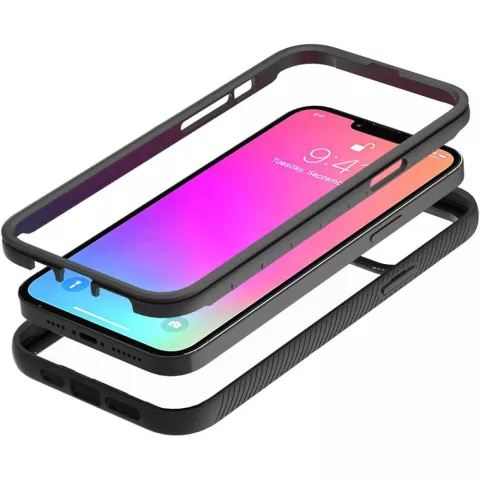 Just in Case 360 Full Cover Defense Case Kompatibel mit iPhone 13 Pro Max - Schwarz