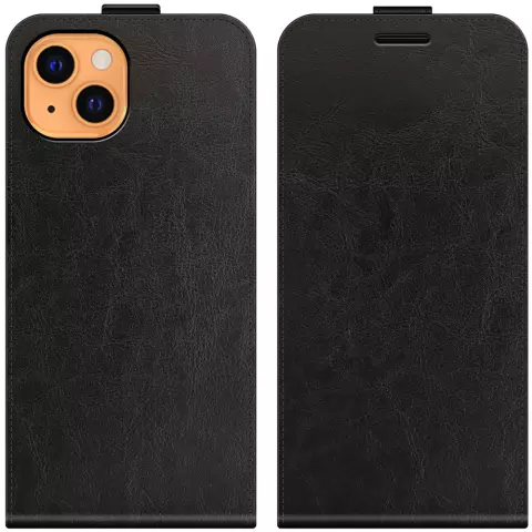 Just in Case Vertical Flip Case f&uuml;r iPhone 13 - schwarz