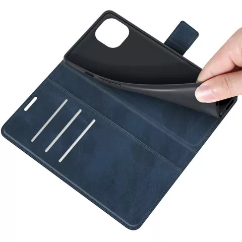 Just in Case TPU Wallet Case Magneth&uuml;lle f&uuml;r iPhone 13 - blau