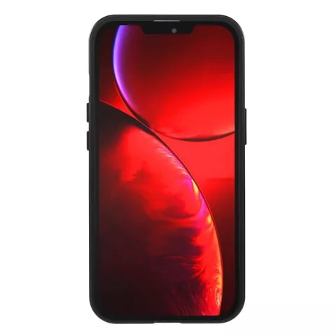 Just in Case Magnetic Metal Tempered Glass Cover Case Kompatibel mit iPhone 13 mini - schwarz und transparent