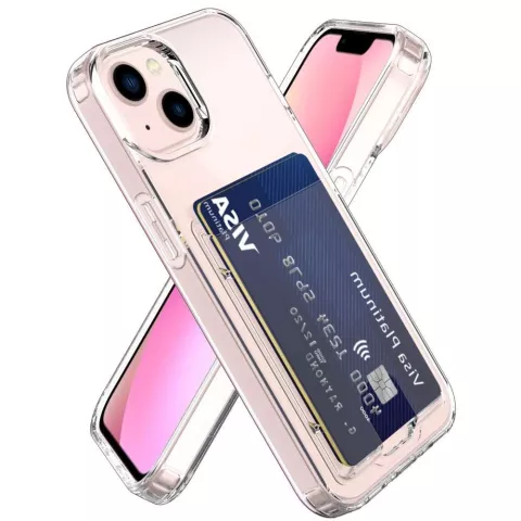 Just in Case Soft TPU Card Holder Case f&uuml;r iPhone 13 - transparent