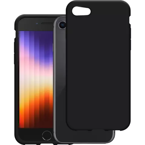 Just in Case Soft TPU Case f&uuml;r iPhone SE 2020 und iPhone SE 2022 - schwarz