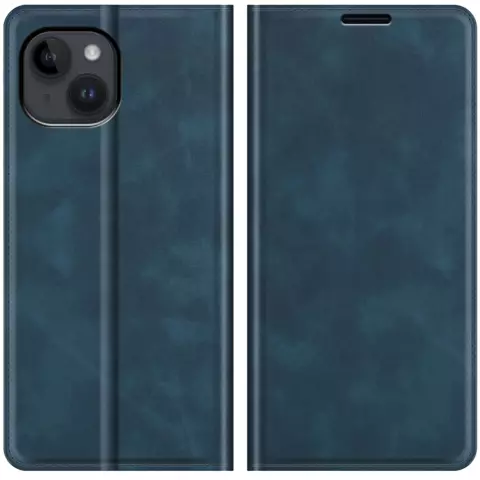 Just in Case Wallet Case Magnetische H&uuml;lle f&uuml;r iPhone 14 - blau