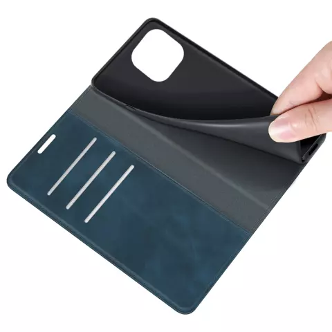 Just in Case Wallet Case Magnetische H&uuml;lle f&uuml;r iPhone 14 - blau