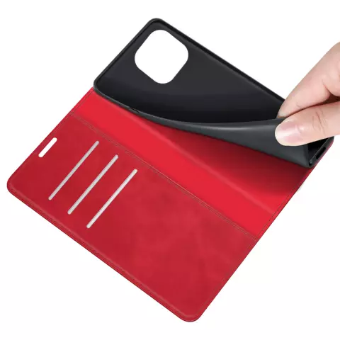 Just in Case Wallet Case Magnetische H&uuml;lle f&uuml;r iPhone 14 - rot